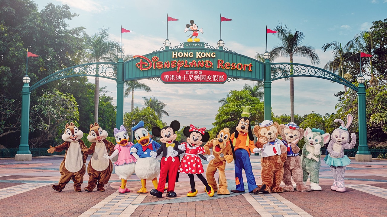 Magical theme park castle