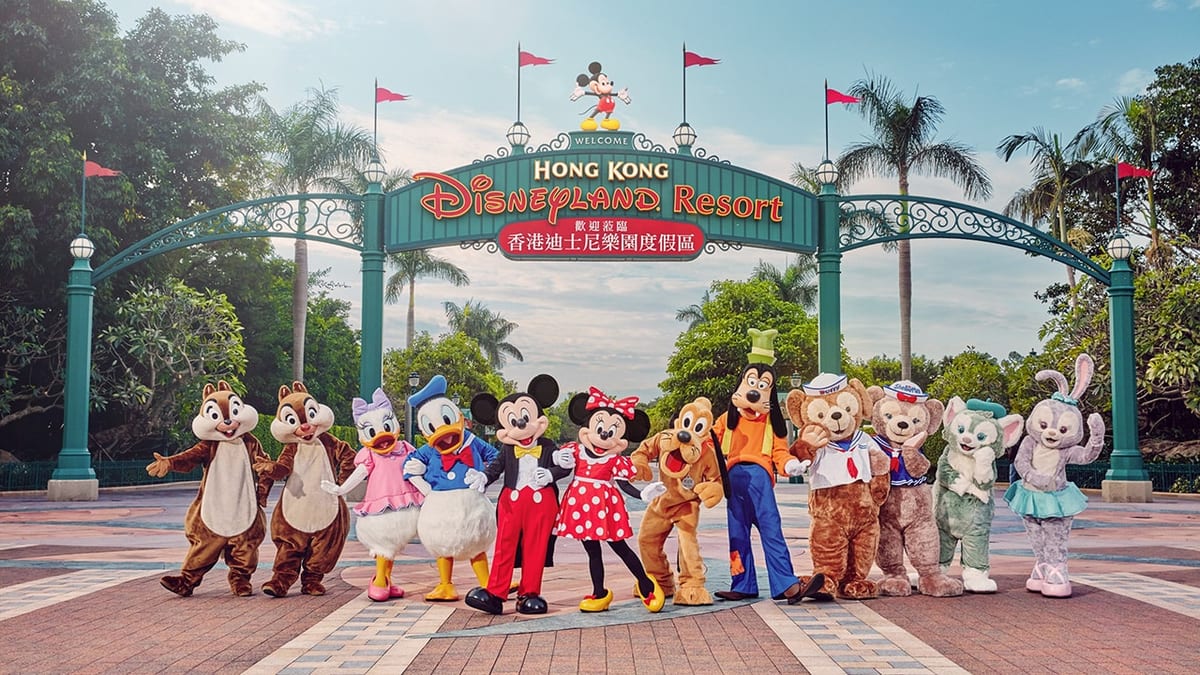 Magical theme park castle