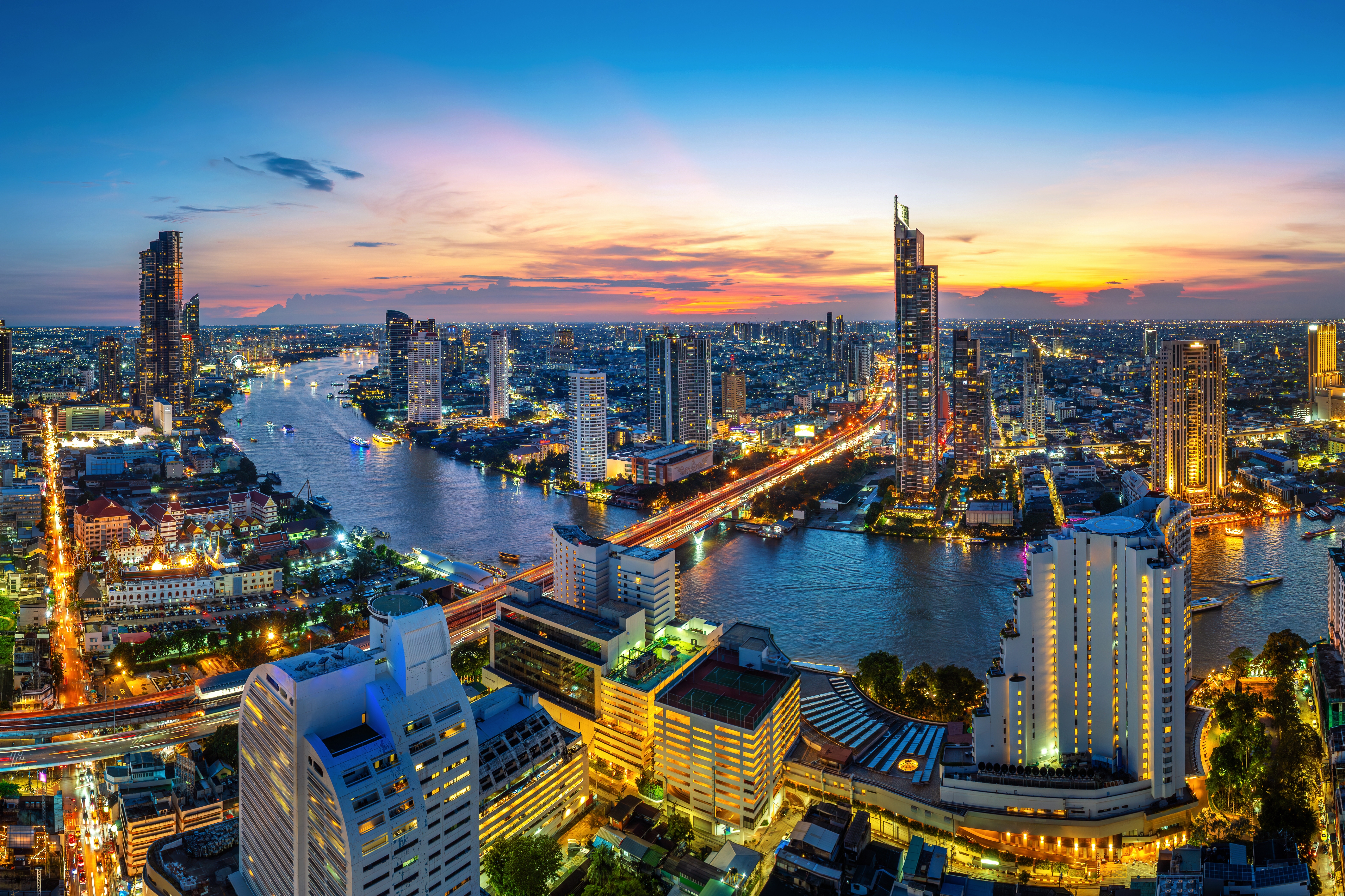 Bangkok city skyline